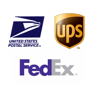 Ship w/ UPS, Fed Ex, or USPS (Choose 1)